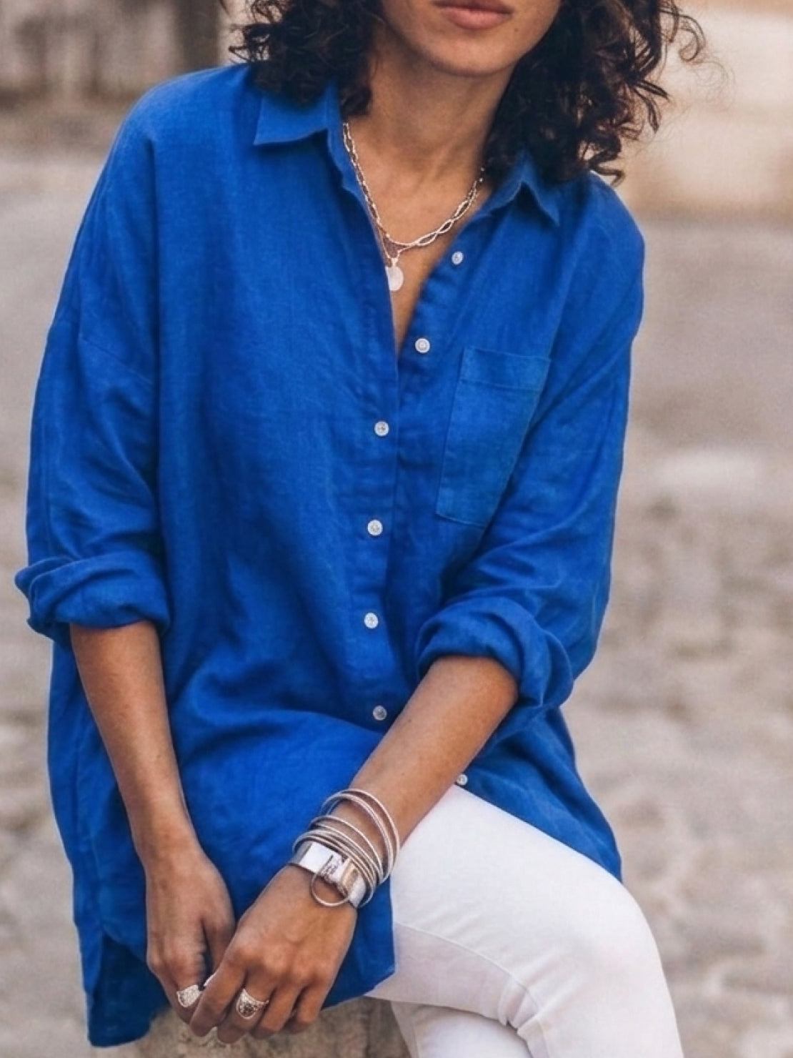 Signature Relaxed Button-Up Shirt