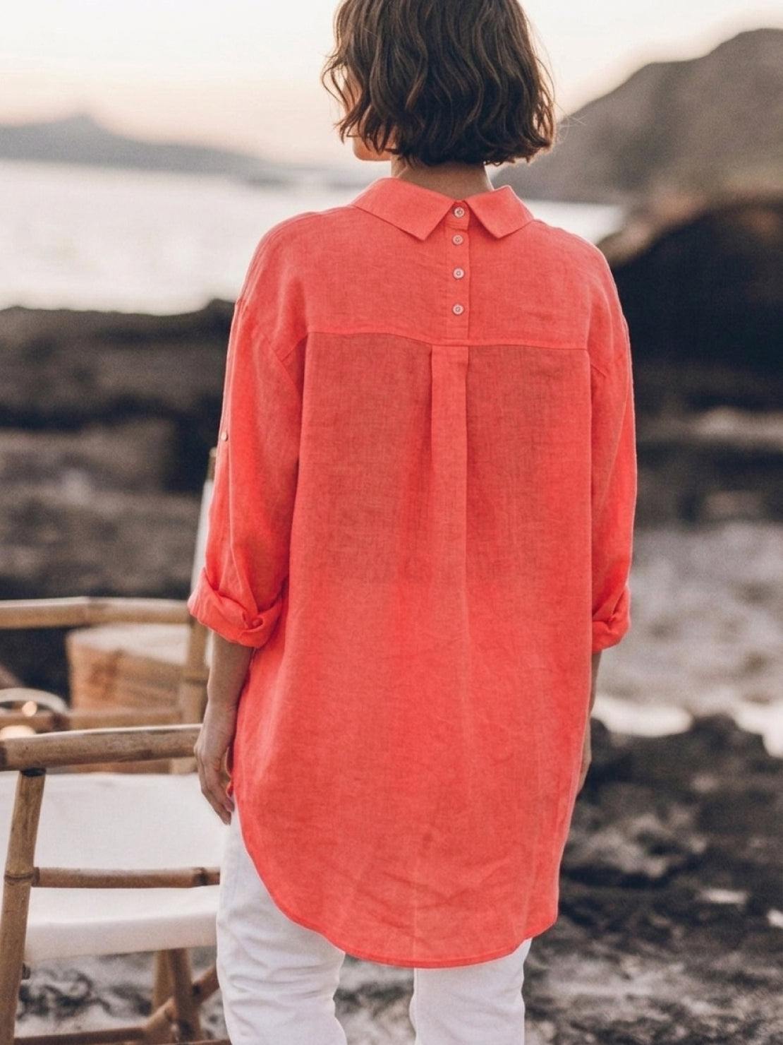 Signature Relaxed Button-Up Shirt
