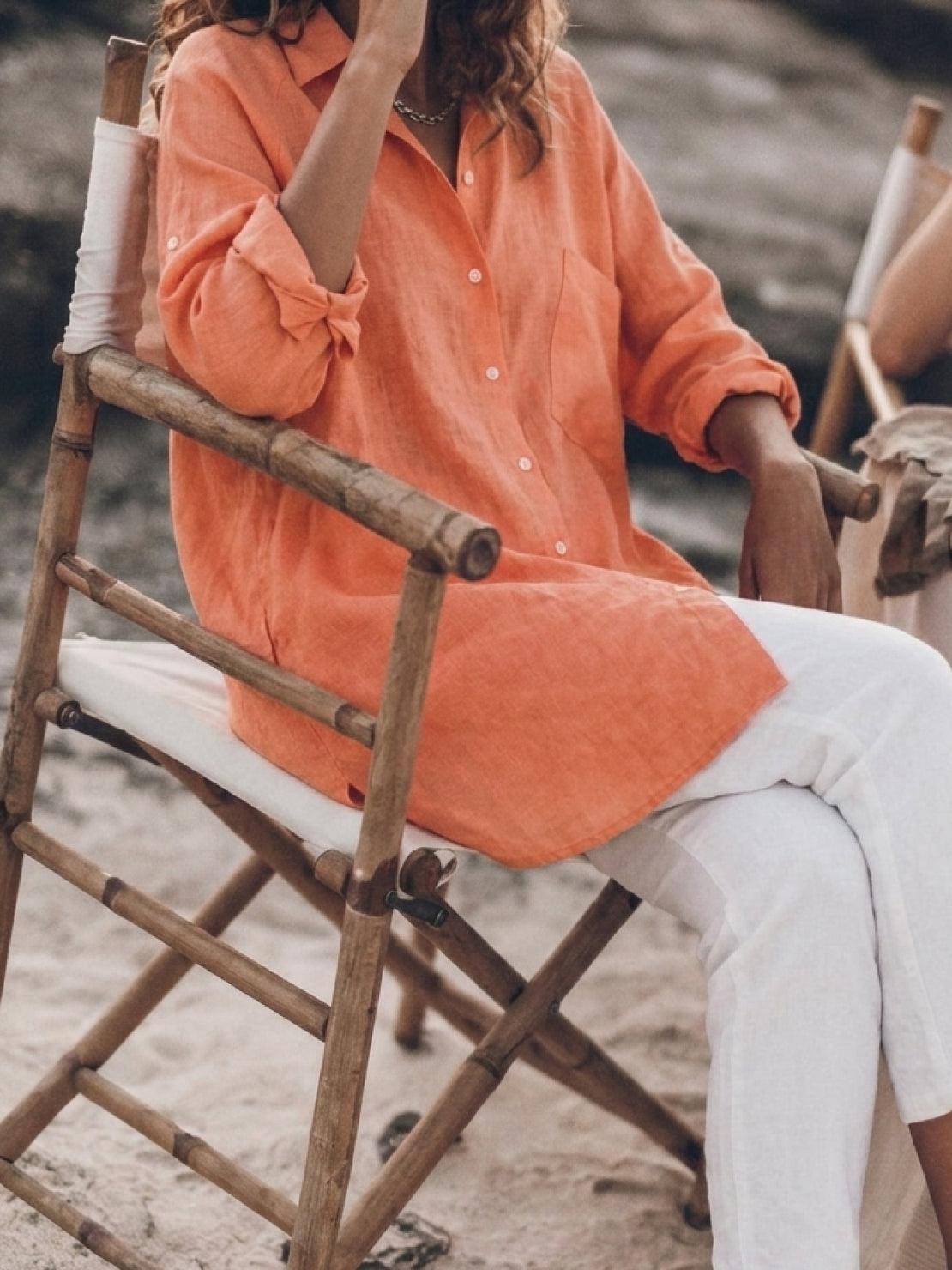 Signature Relaxed Button-Up Shirt