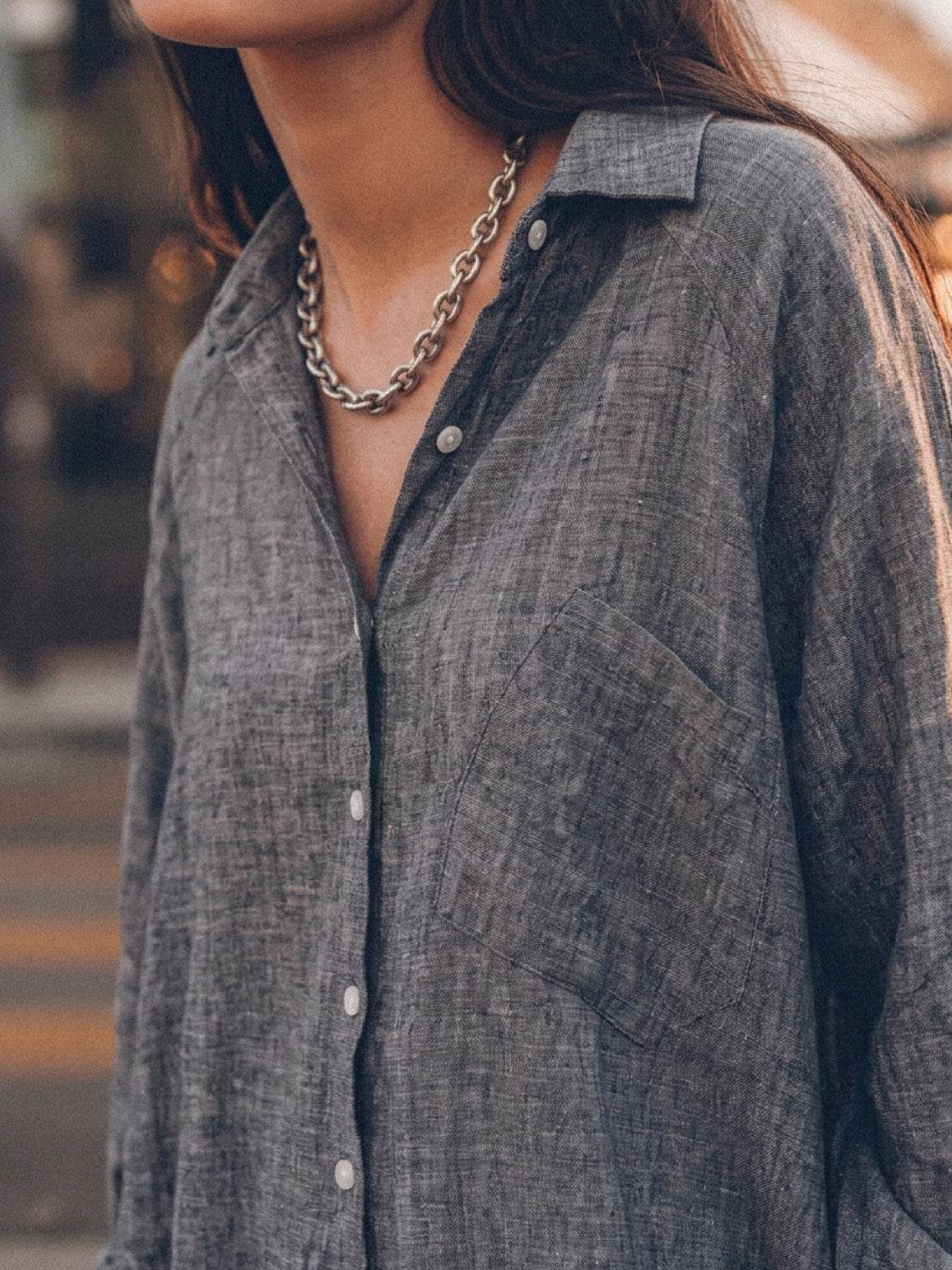 Signature Relaxed Button-Up Shirt