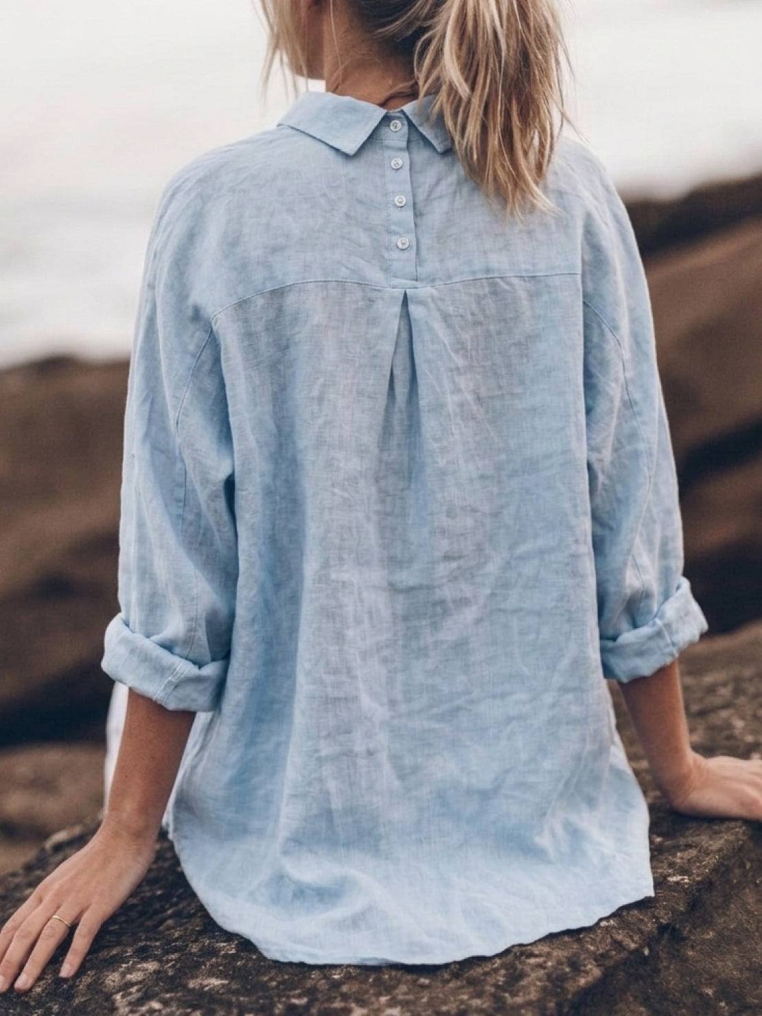 Signature Relaxed Button-Up Shirt
