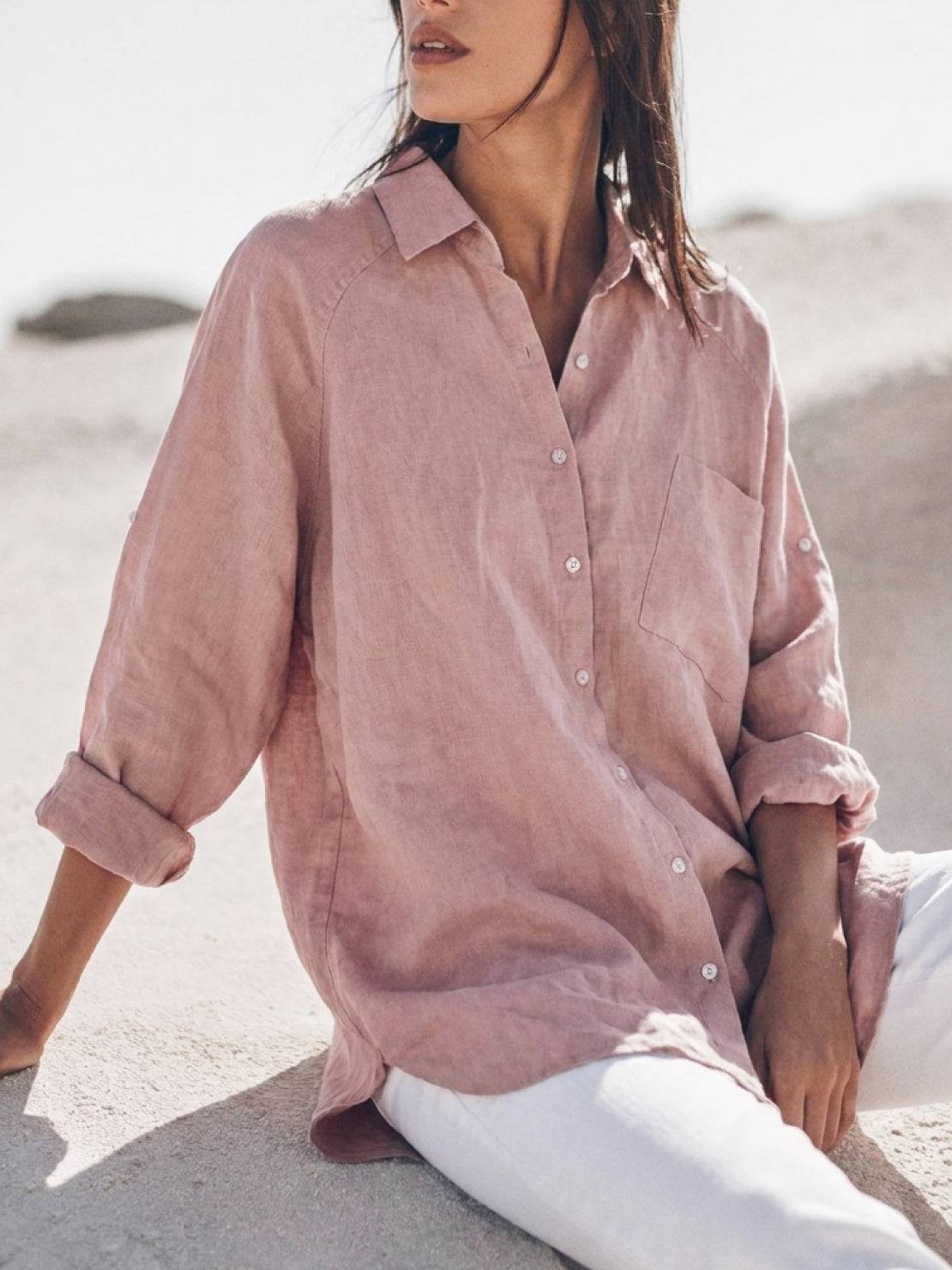 Signature Relaxed Button-Up Shirt