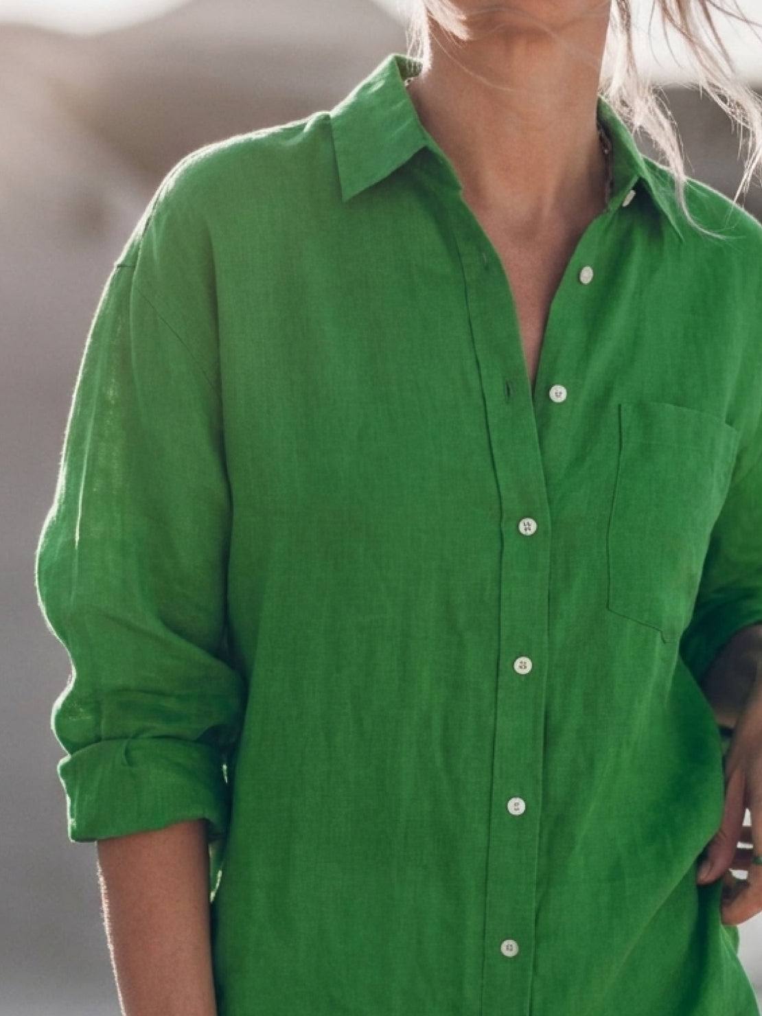 Signature Relaxed Button-Up Shirt