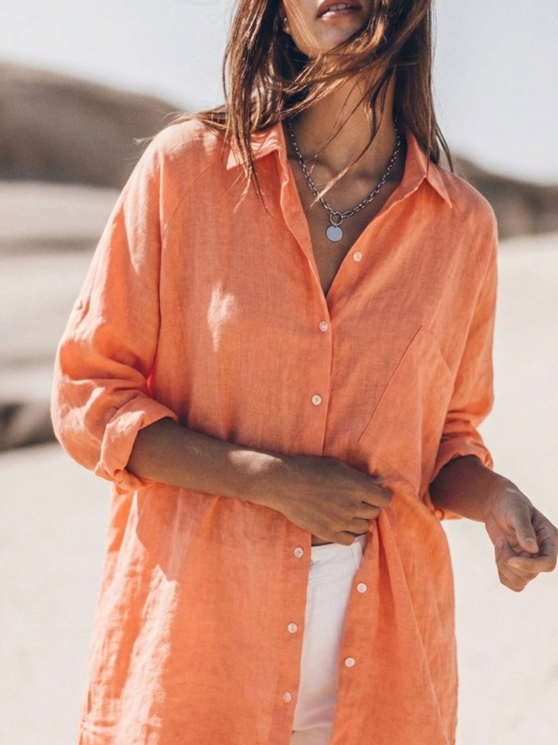 Signature Relaxed Button-Up Shirt
