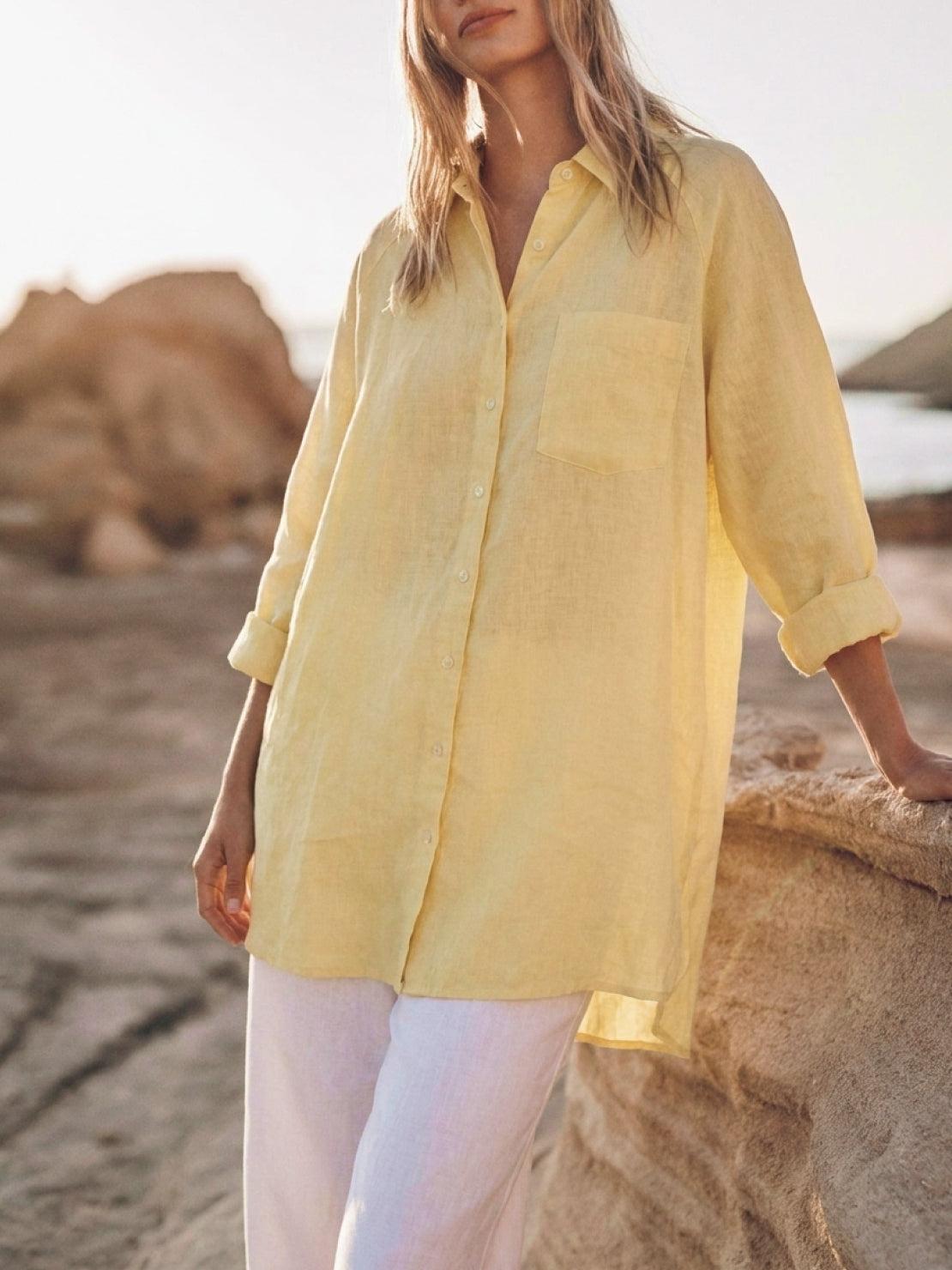 Signature Relaxed Button-Up Shirt
