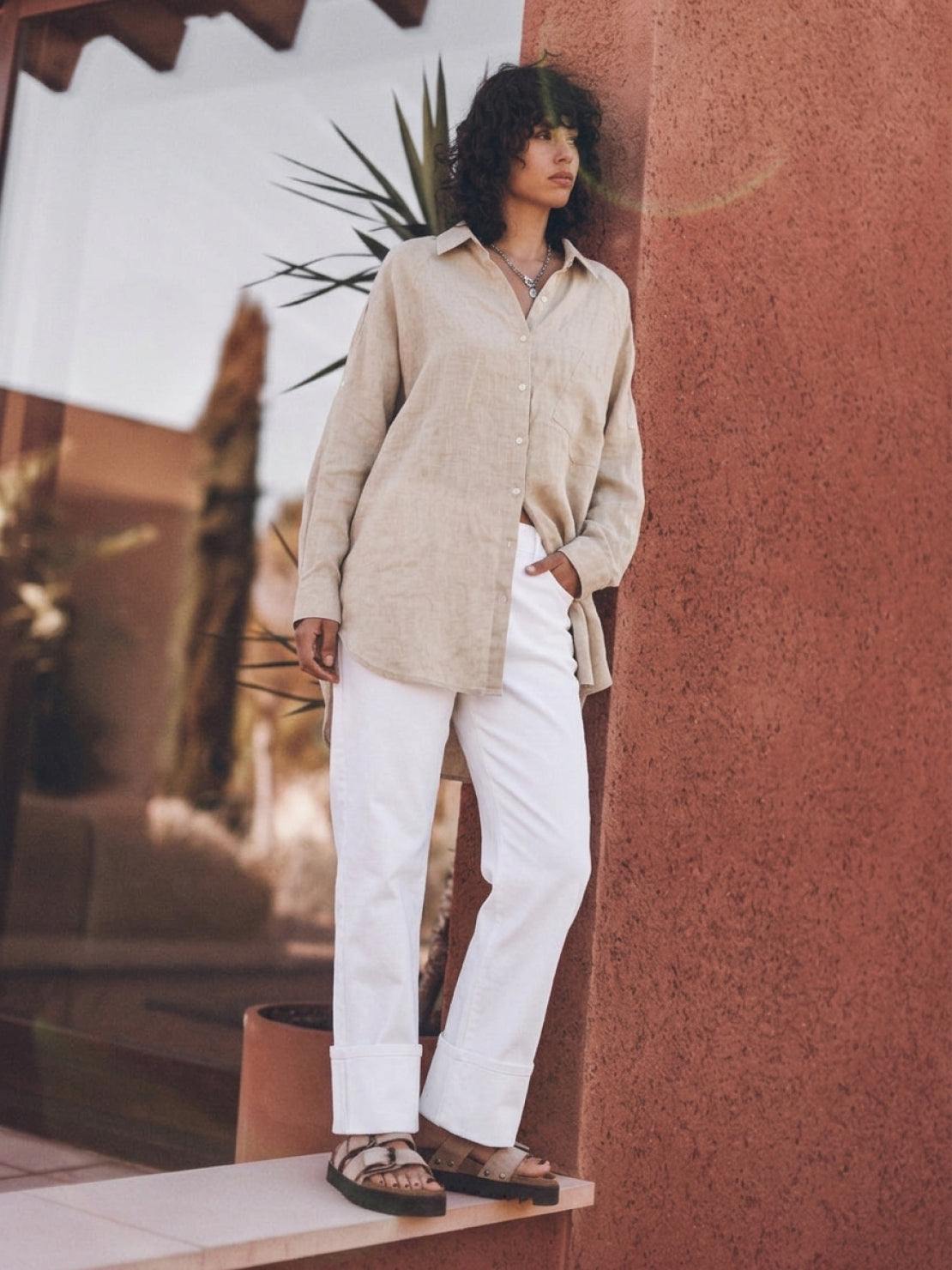 Signature Relaxed Button-Up Shirt