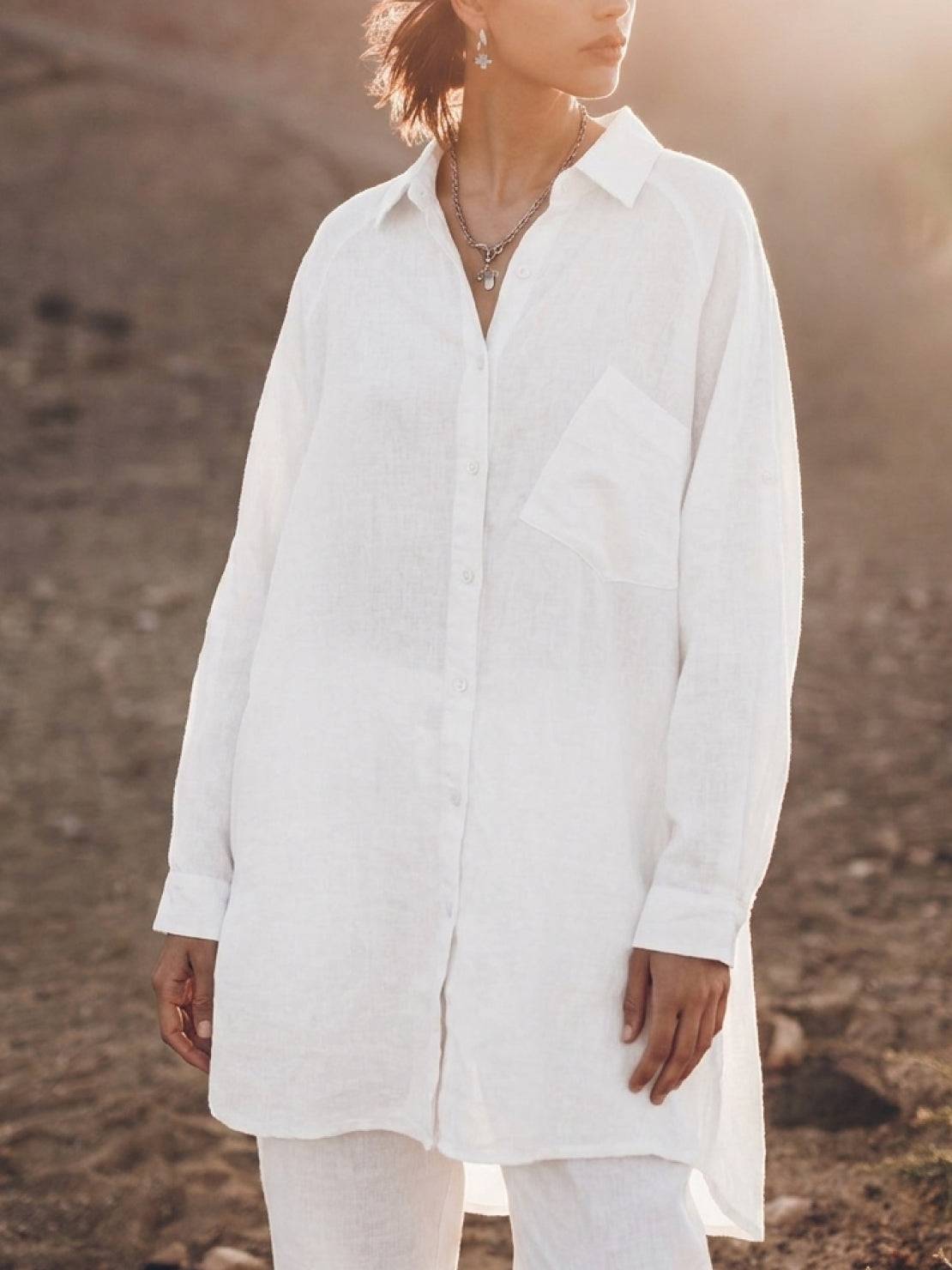 Signature Relaxed Button-Up Shirt