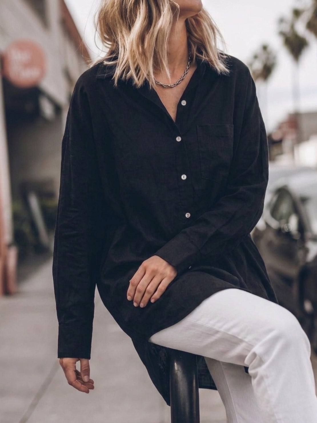 Signature Relaxed Button-Up Shirt