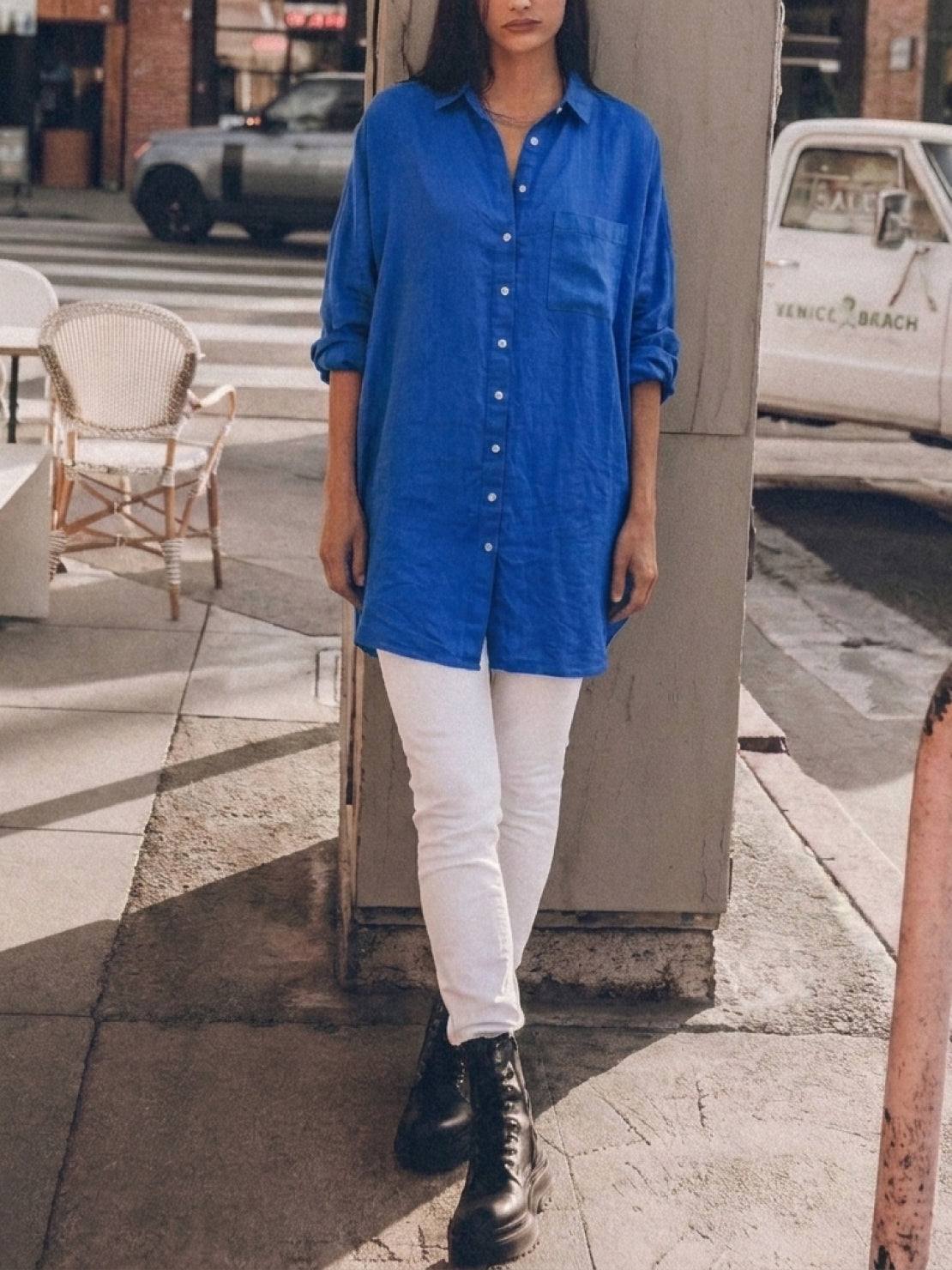 Signature Relaxed Button-Up Shirt
