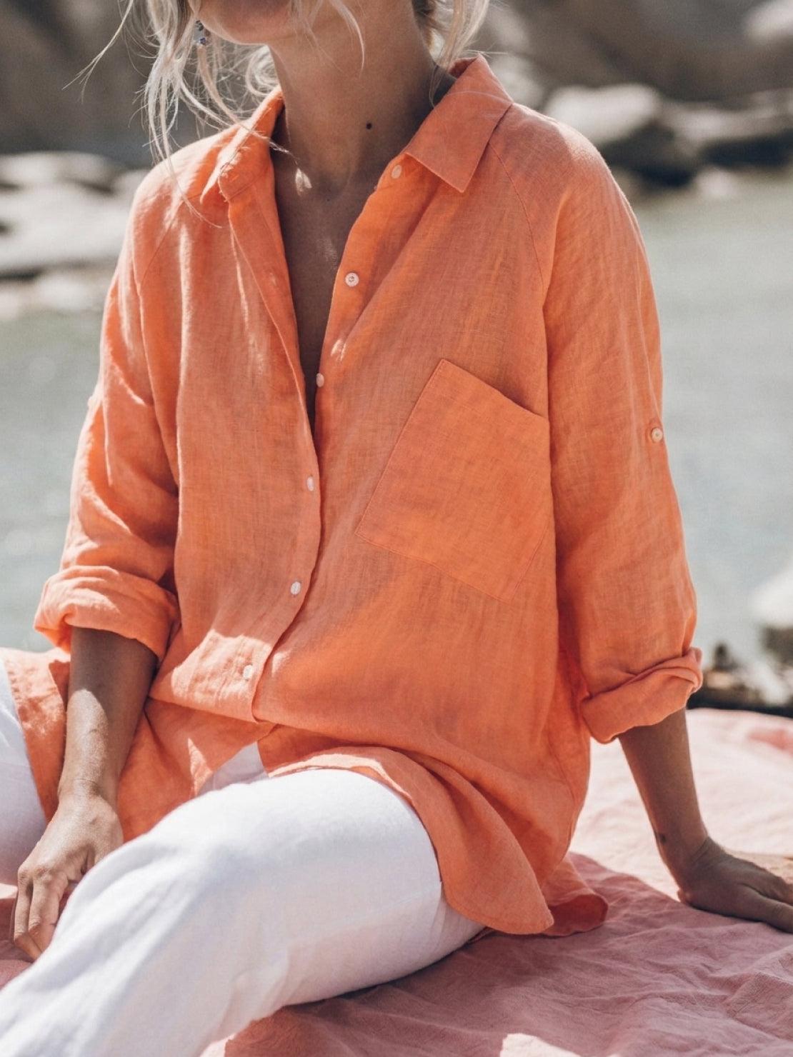 Signature Relaxed Button-Up Shirt