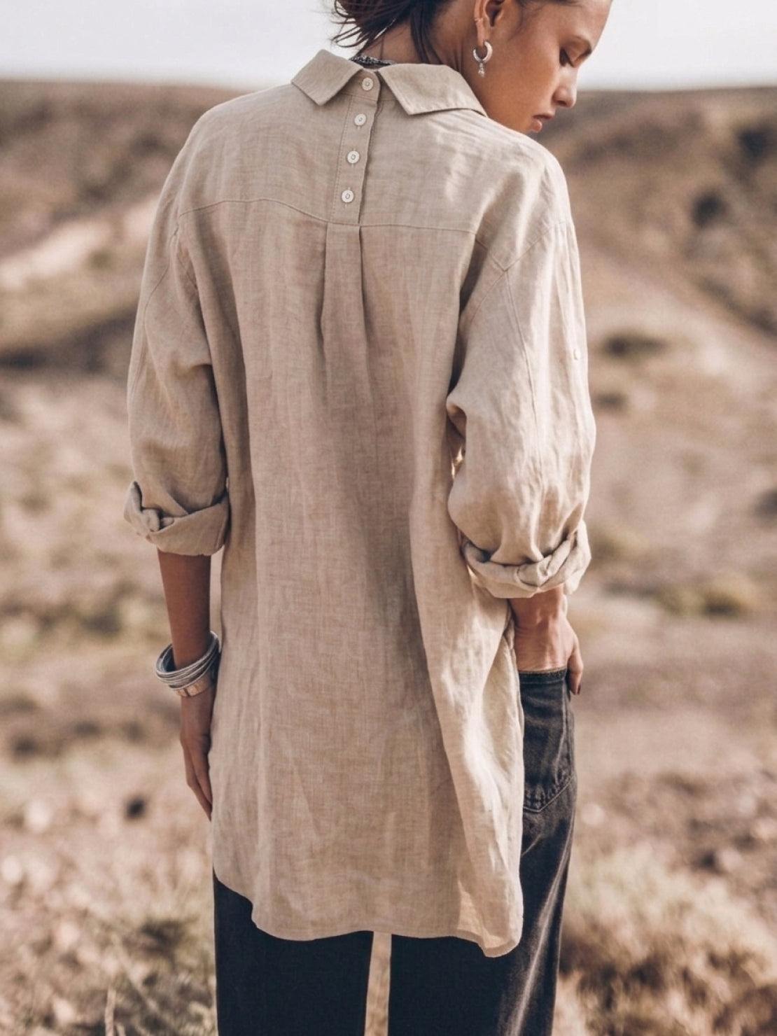 Signature Relaxed Button-Up Shirt