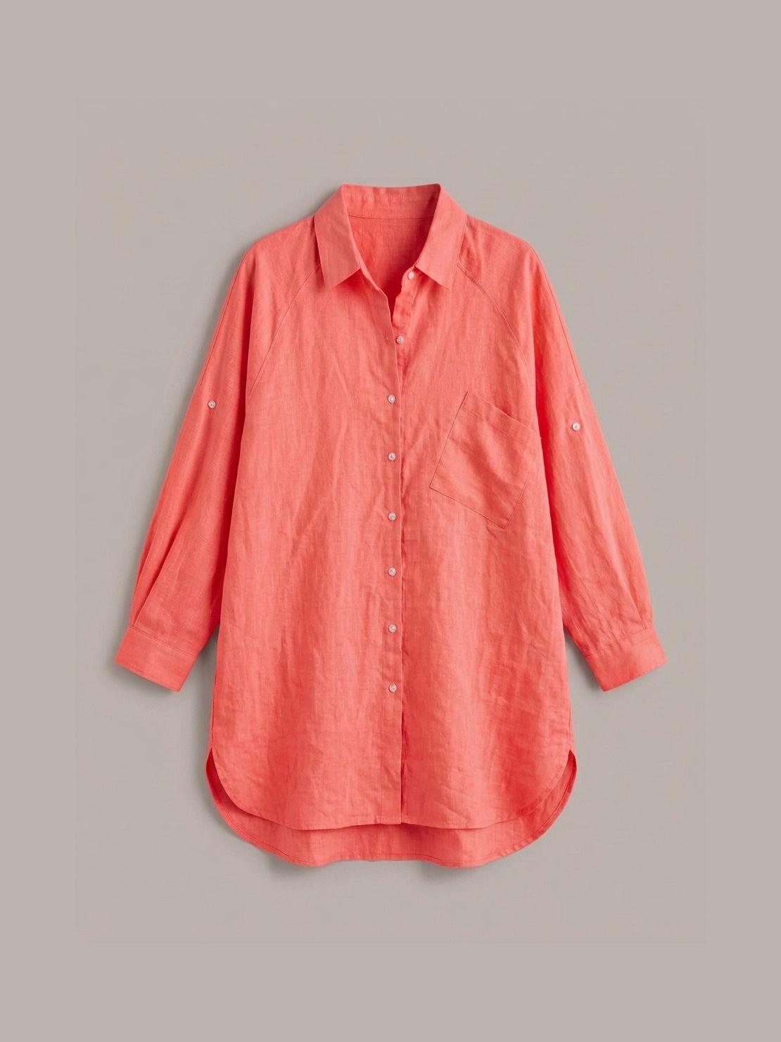 Signature Relaxed Button-Up Shirt