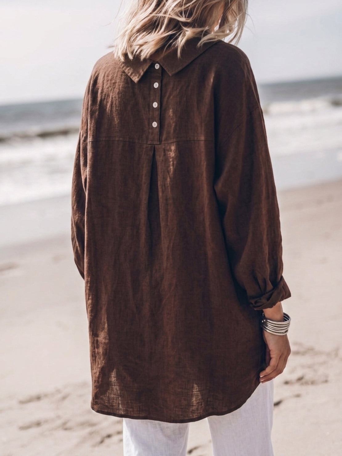 Signature Relaxed Button-Up Shirt
