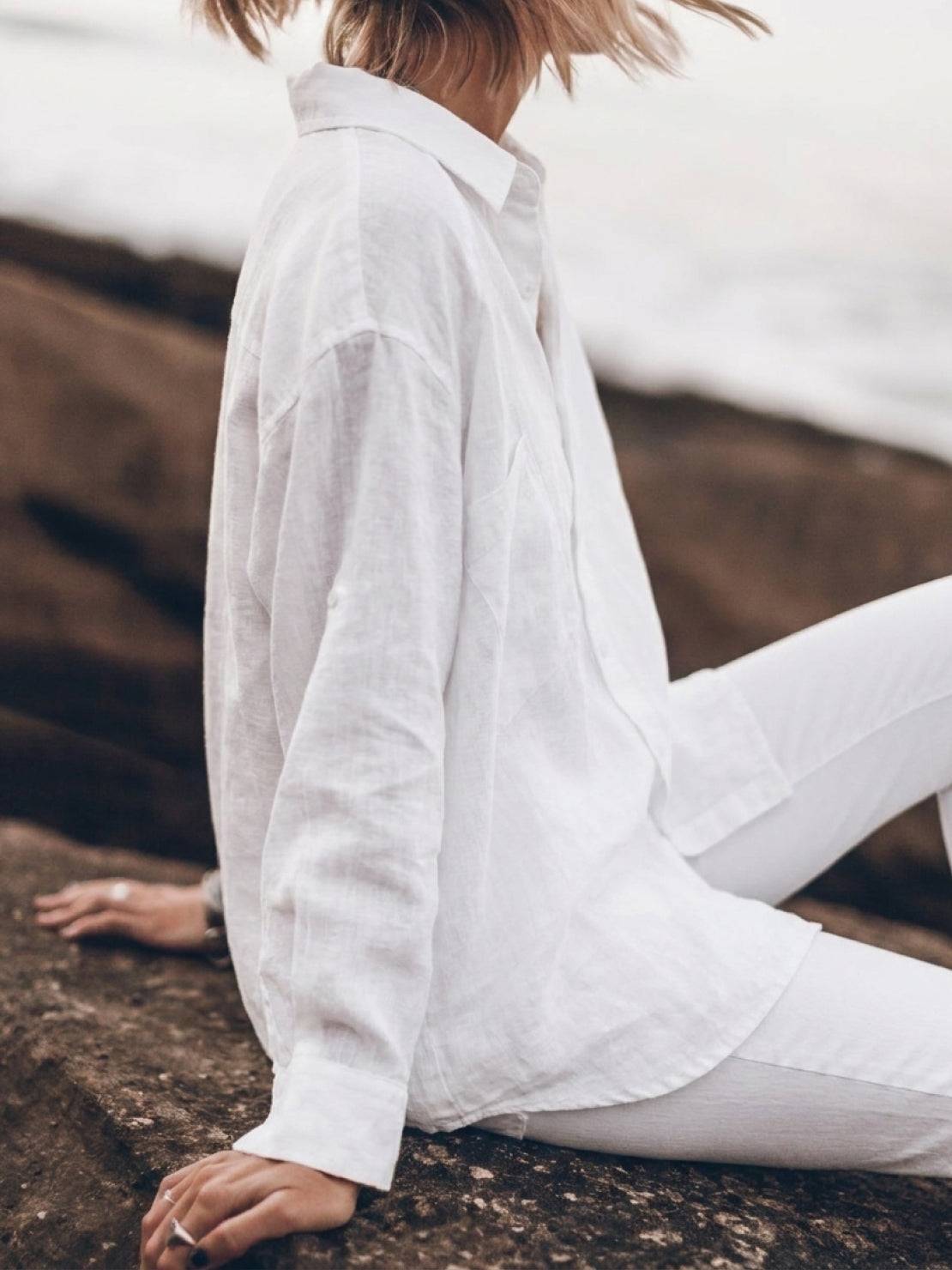 Signature Relaxed Button-Up Shirt