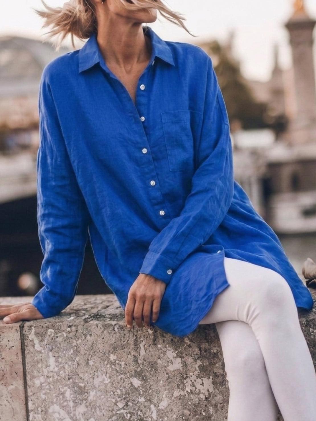 Signature Relaxed Button-Up Shirt