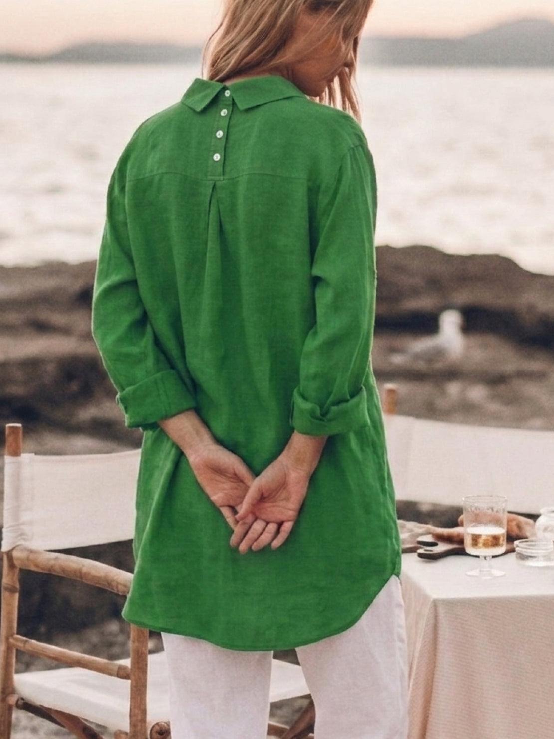 Signature Relaxed Button-Up Shirt