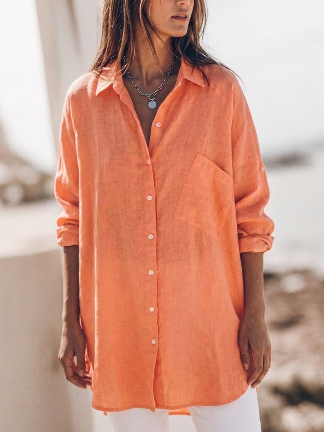 Signature Relaxed Button-Up Shirt