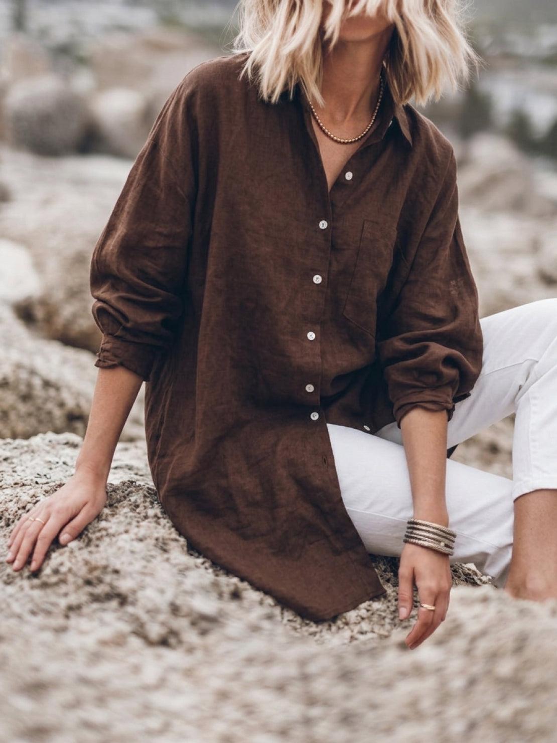 Signature Relaxed Button-Up Shirt