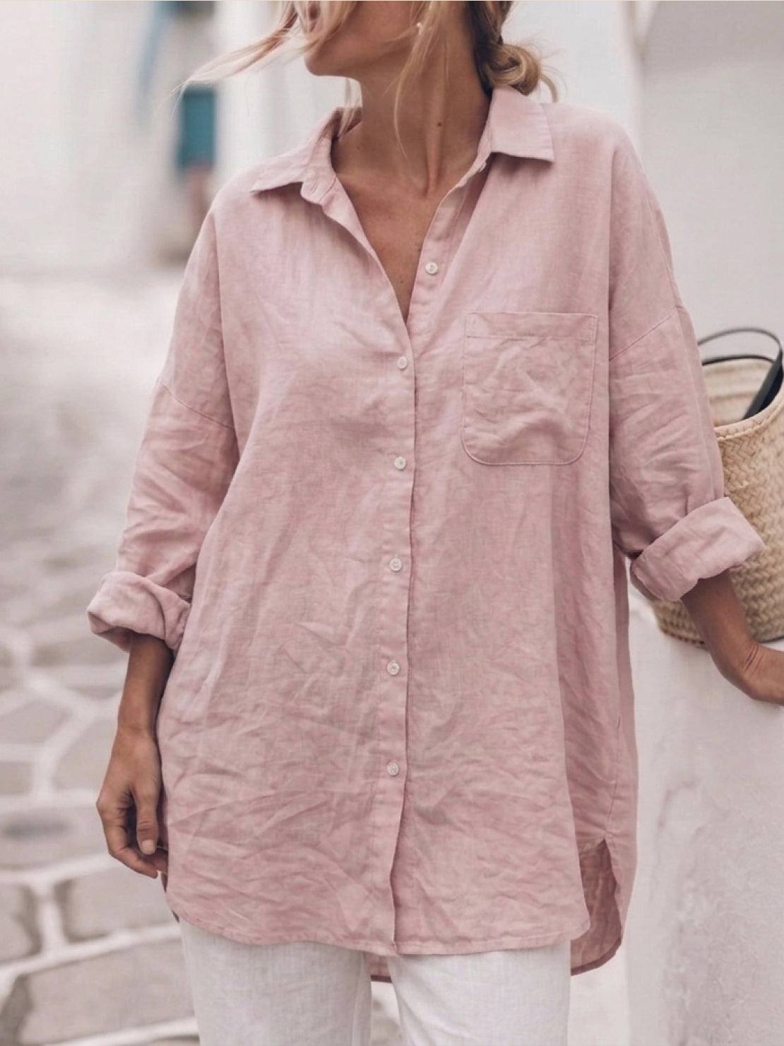 Signature Relaxed Button-Up Shirt