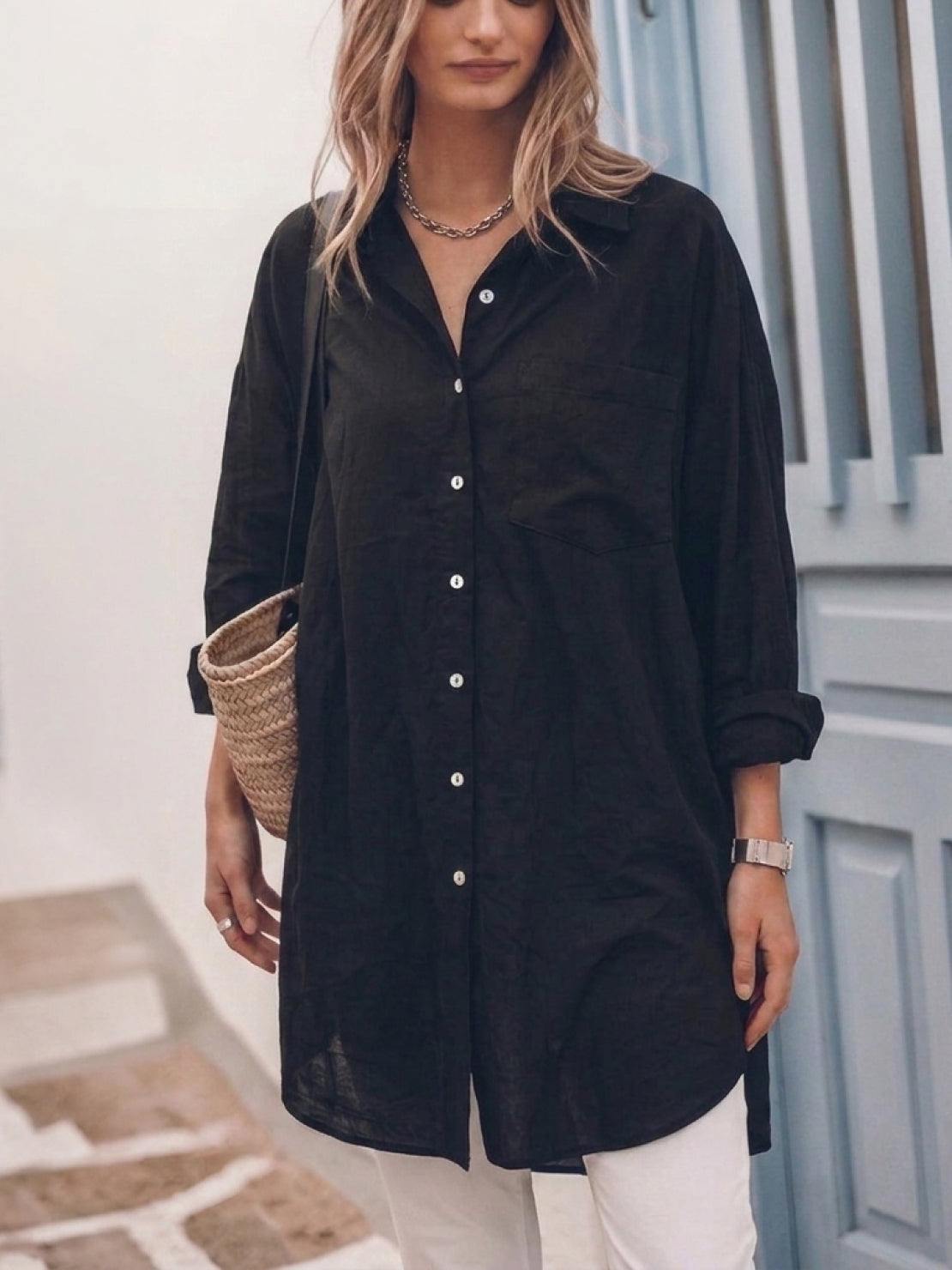 Signature Relaxed Button-Up Shirt