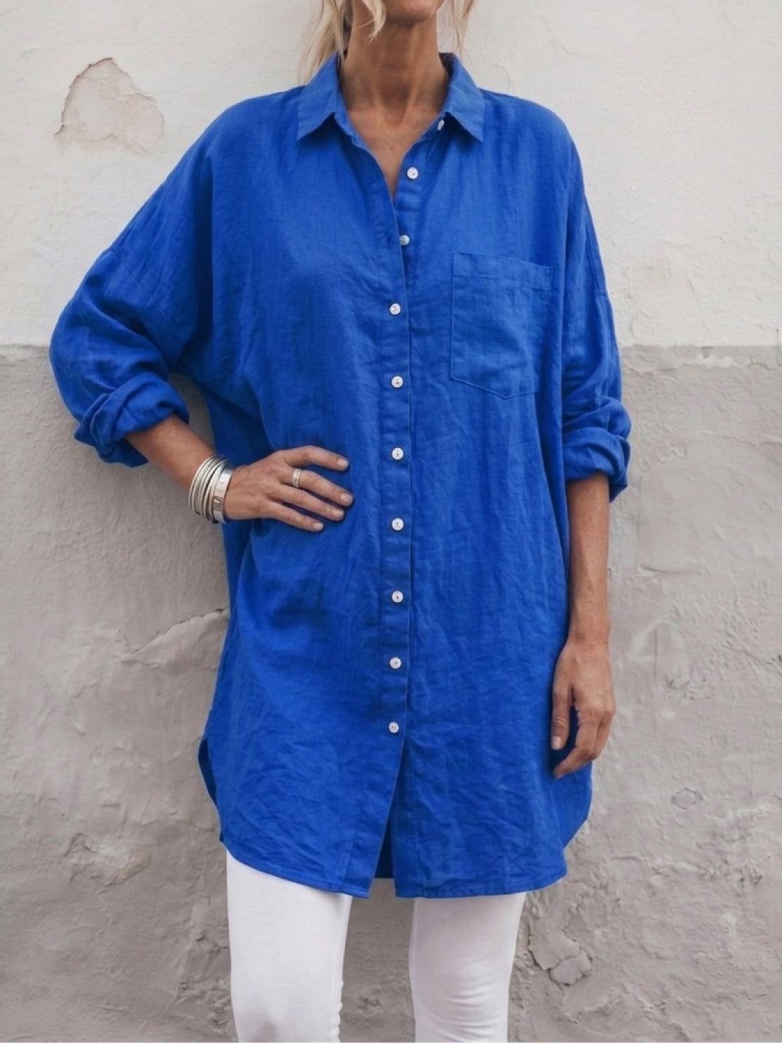 Signature Relaxed Button-Up Shirt