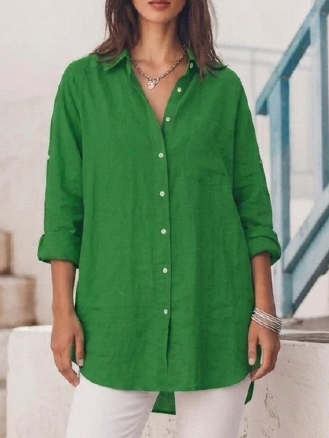 Signature Relaxed Button-Up Shirt