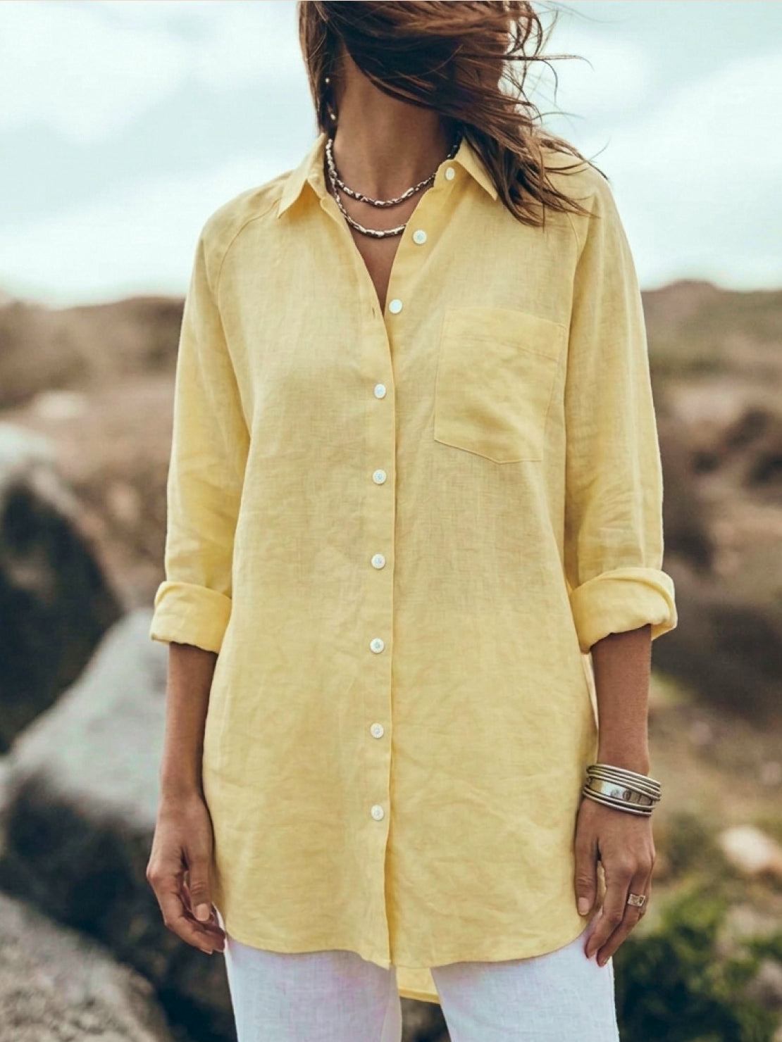 Signature Relaxed Button-Up Shirt