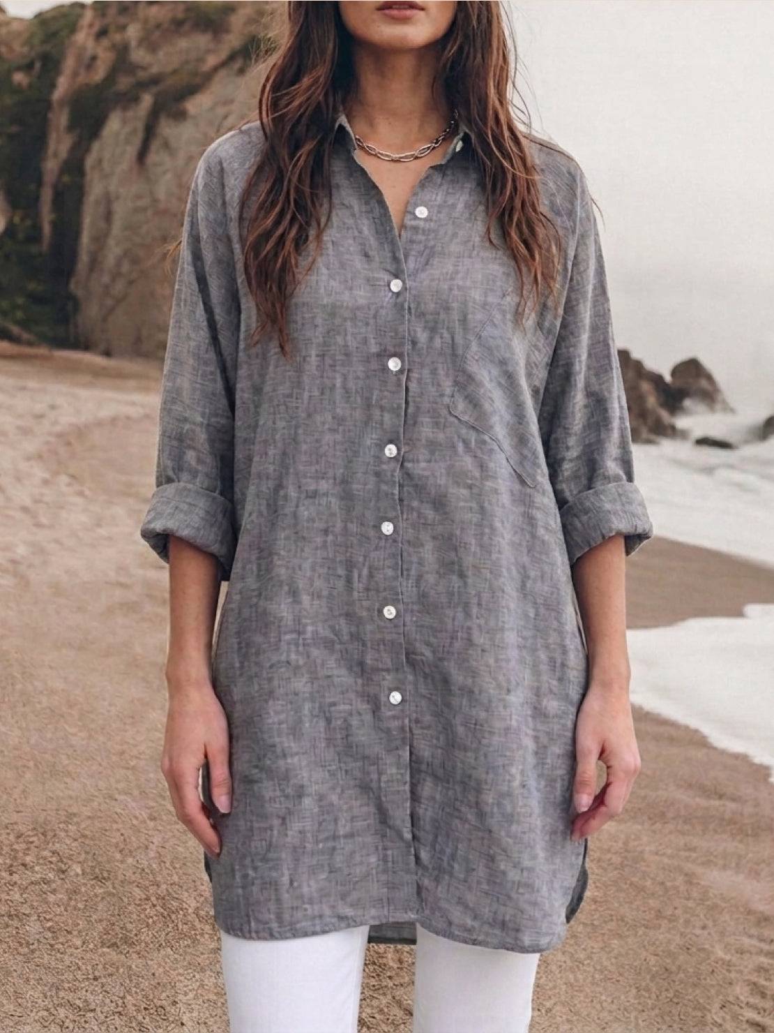 Signature Relaxed Button-Up Shirt