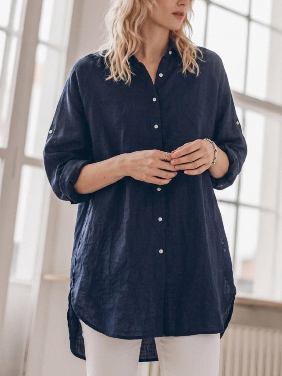 Signature Relaxed Button-Up Shirt
