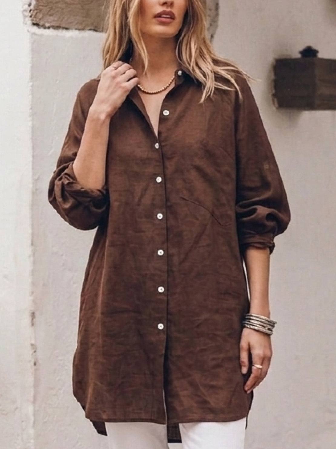 Signature Relaxed Button-Up Shirt