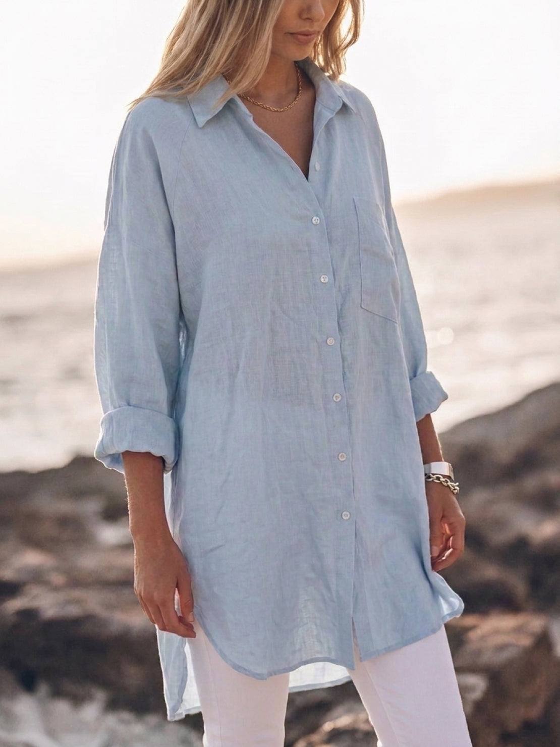 Signature Relaxed Button-Up Shirt