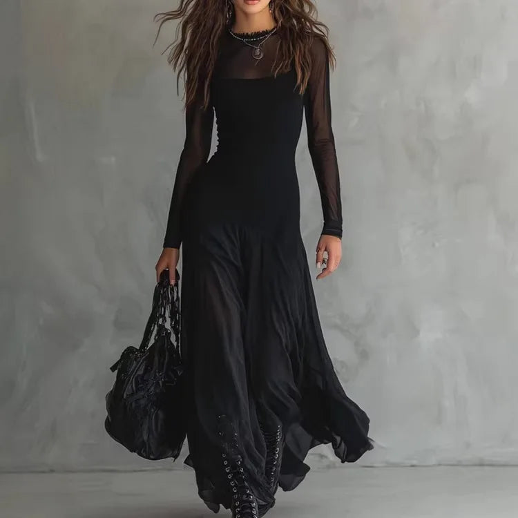Darcy | Elegant Gothic-Inspired Maxi Dress