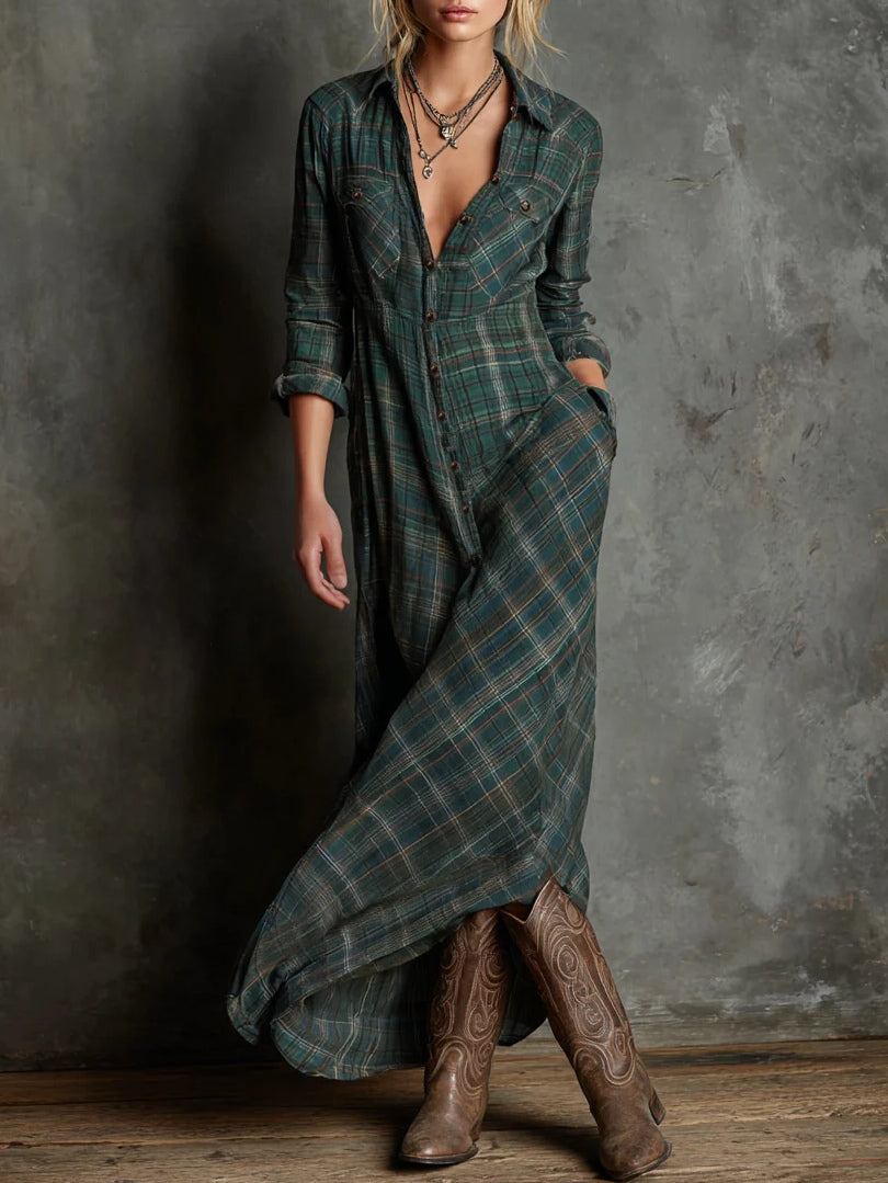 Winslet | Checked Maxi Dress