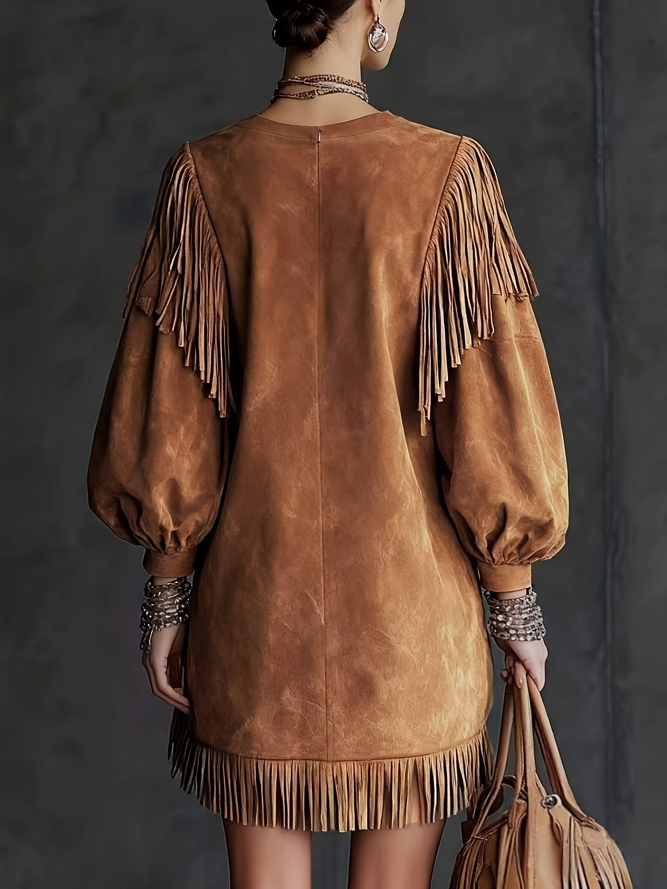 Rachael | Western Fringe Mini Dress