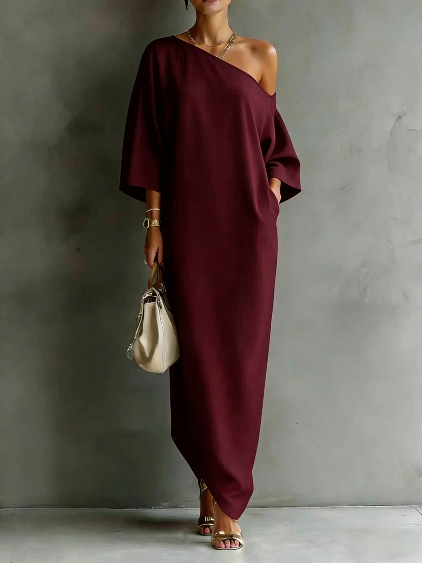 Pippa | Chic One-Shoulder Maxi Dress