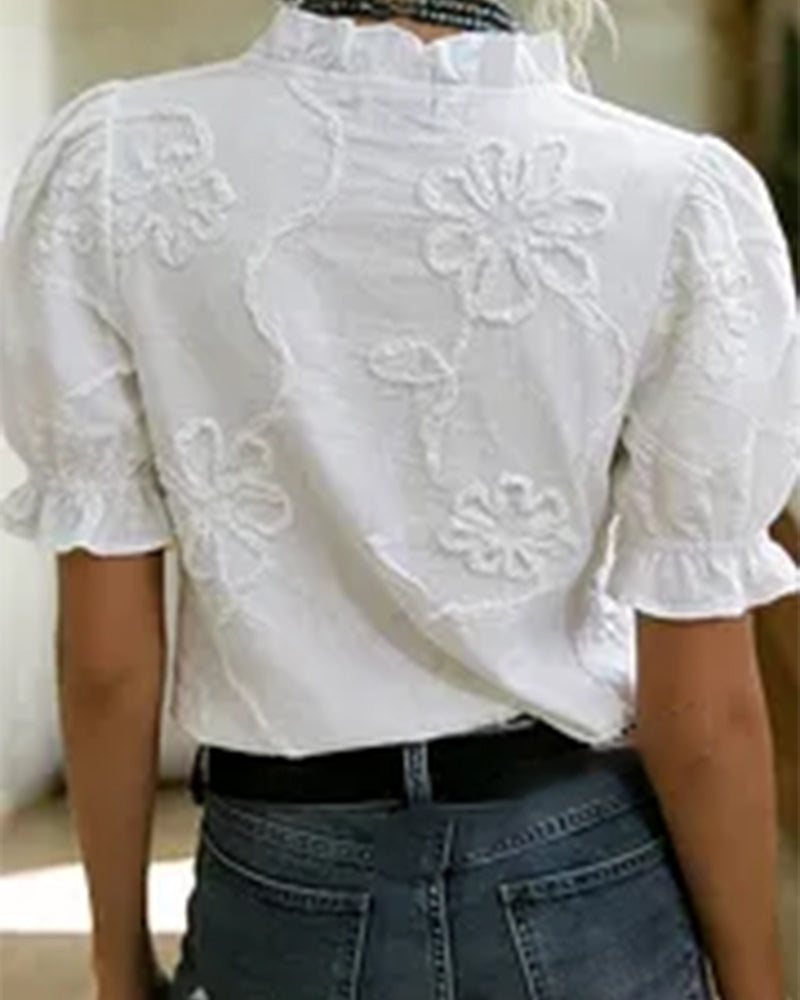 Isabella™ | Elegant Ruffle Blouse