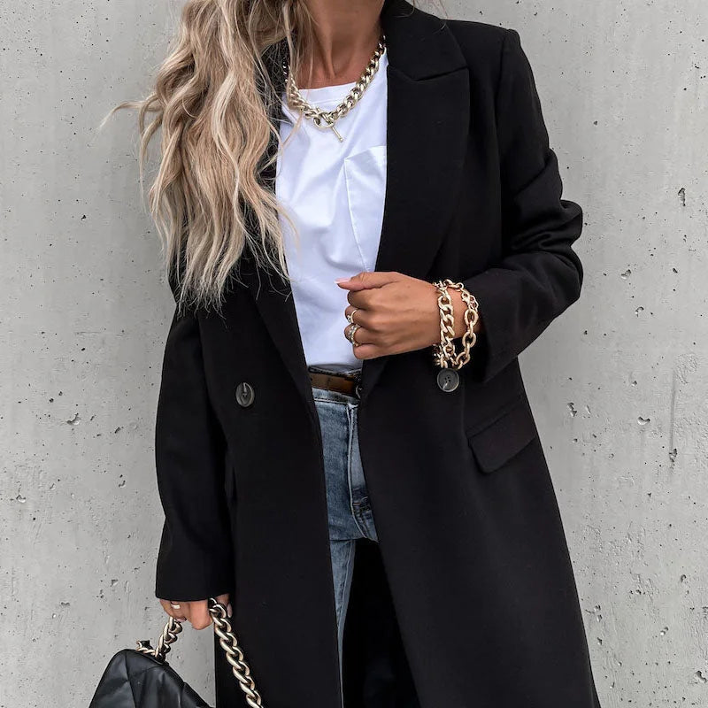 EVELYN - CLASSIC WINTER COAT WITH LAPELS