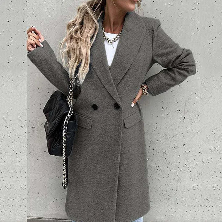 EVELYN - CLASSIC WINTER COAT WITH LAPELS