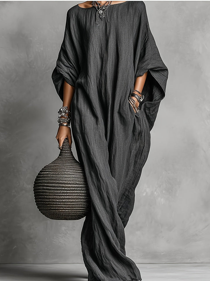 Mikayla | Oversized Linen Kaftan Dress