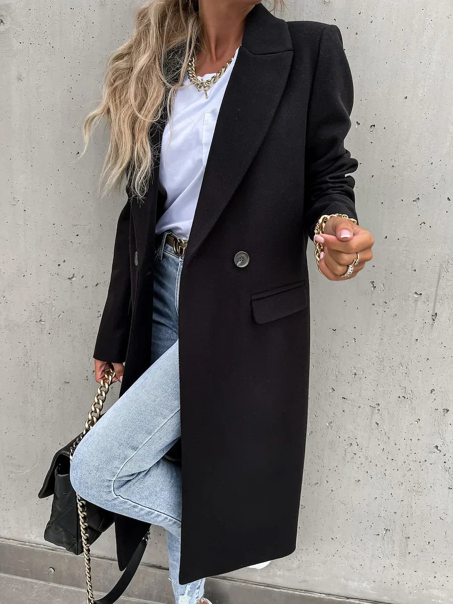 EVELYN - CLASSIC WINTER COAT WITH LAPELS